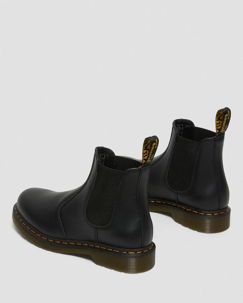 Dr Martens 2976 Nappa Læder Chelsea Støvler Dame Sort | DK 112TCE